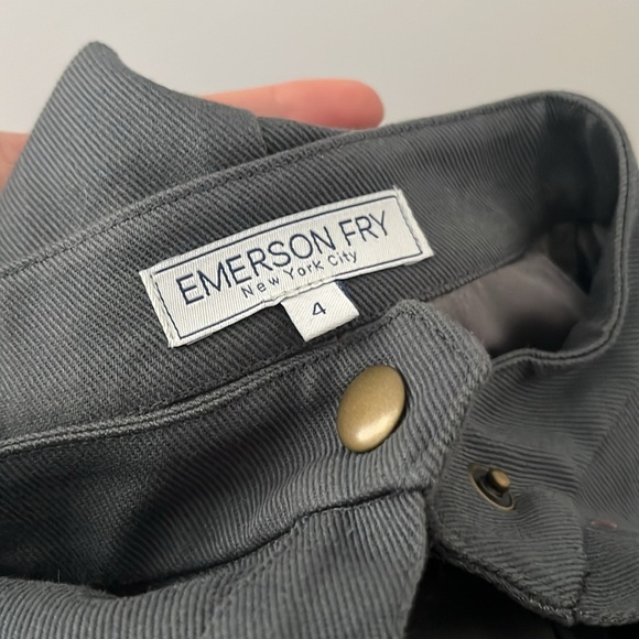 EMERSON FRY Gray Mock Neck Mini Dress Size 4 - Picture 10 of 10